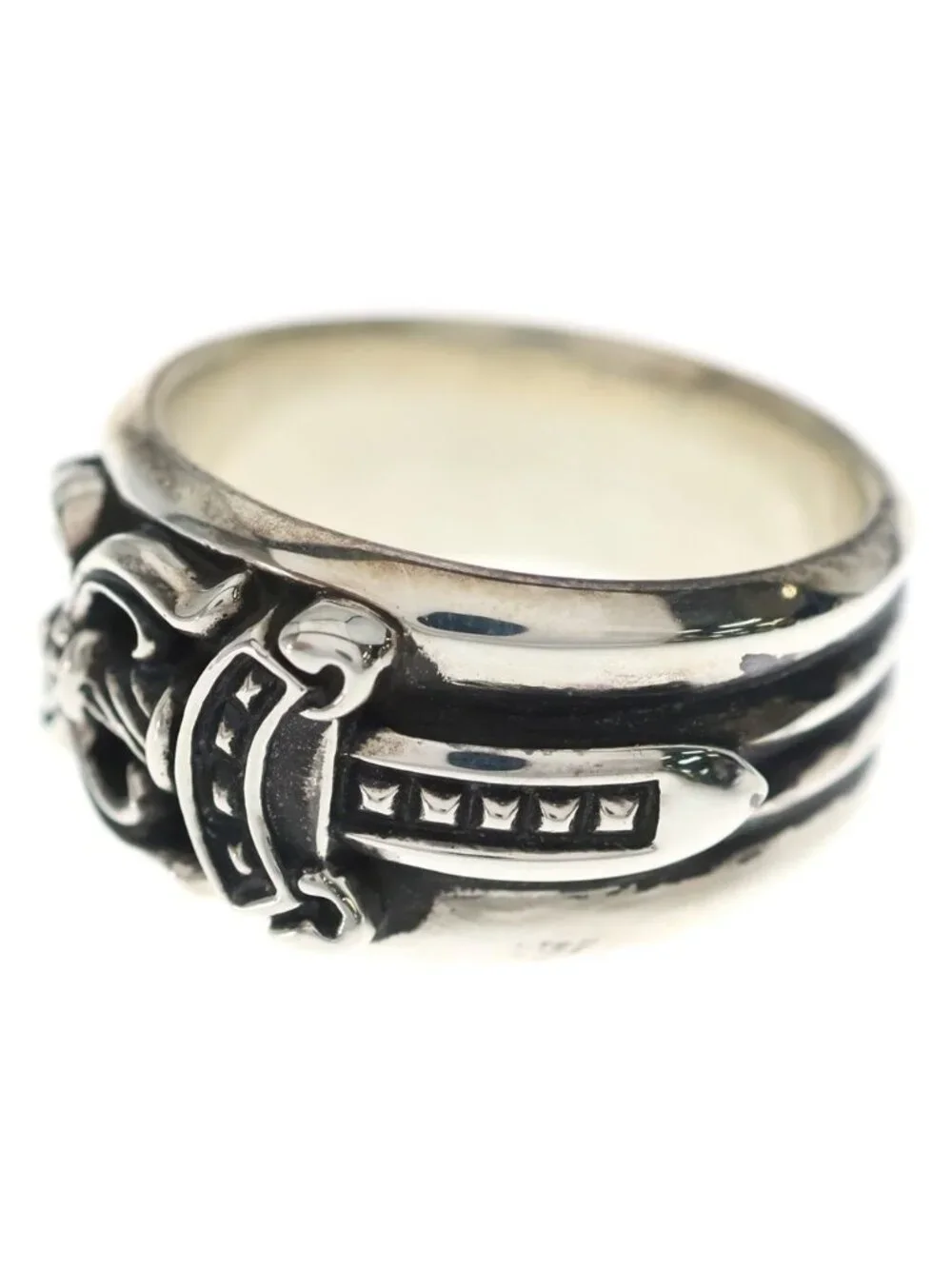 Chrome Hearts Dagger Ring Silver